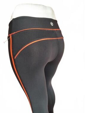 Trina Turk Women's Black/orange Athletic Pants Size Small